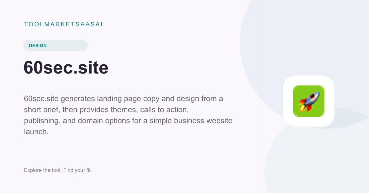Editorial illustration for 60sec.site