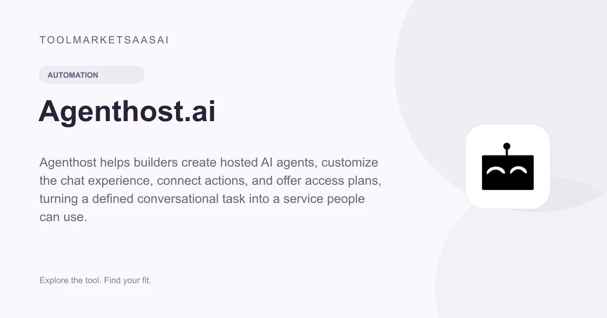 Editorial illustration for Agenthost.ai