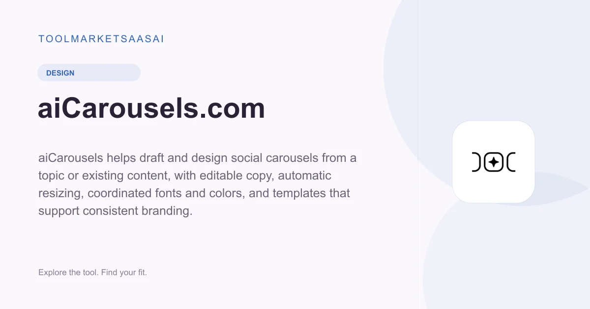 Editorial illustration for aiCarousels.com