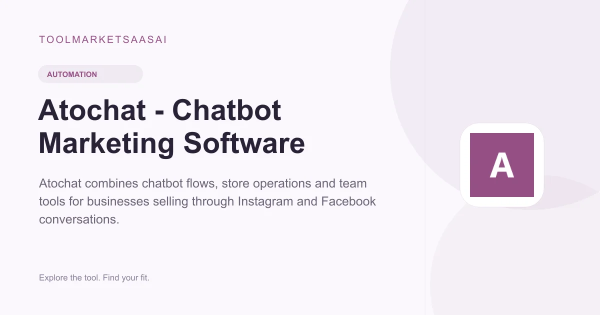 Editorial illustration for Atochat - Chatbot Marketing Software