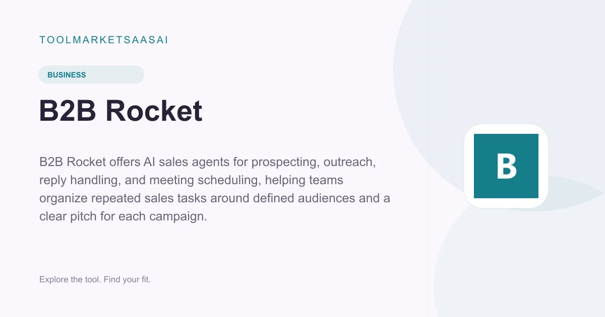 Editorial illustration for B2B Rocket