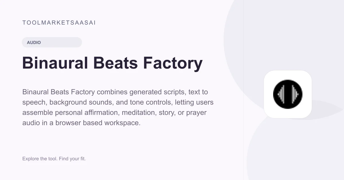 Editorial illustration for Binaural Beats Factory