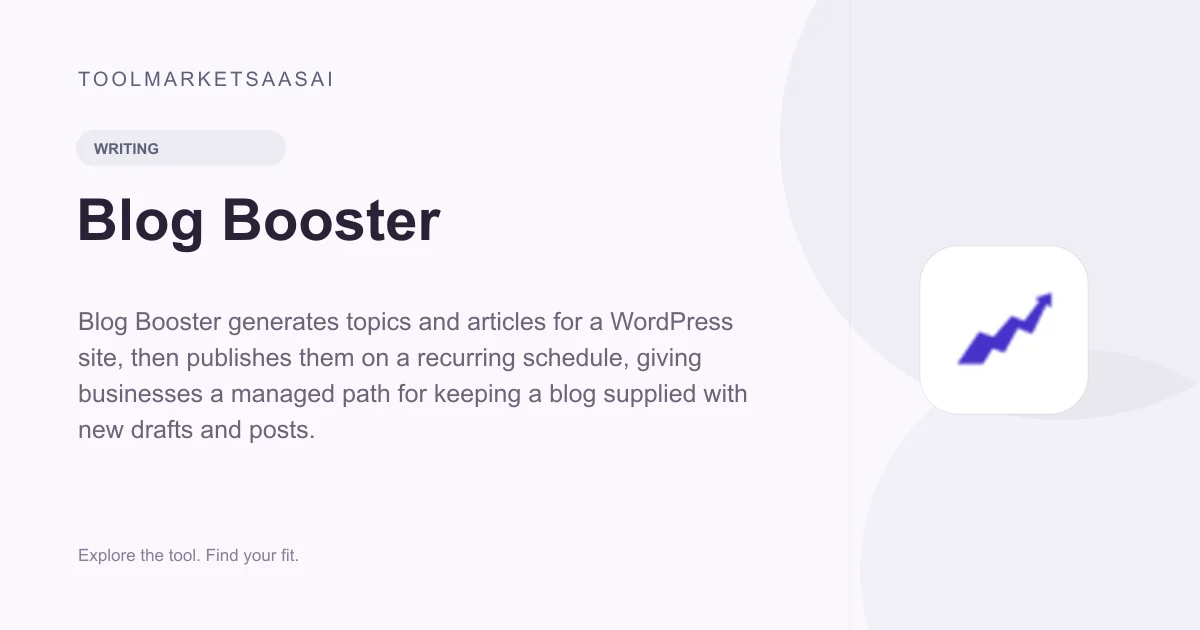 Editorial illustration for Blog Booster