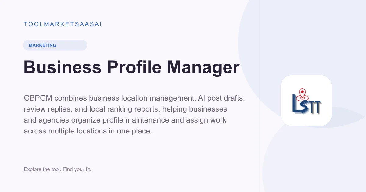 Editorial illustration for Business Profile Manager