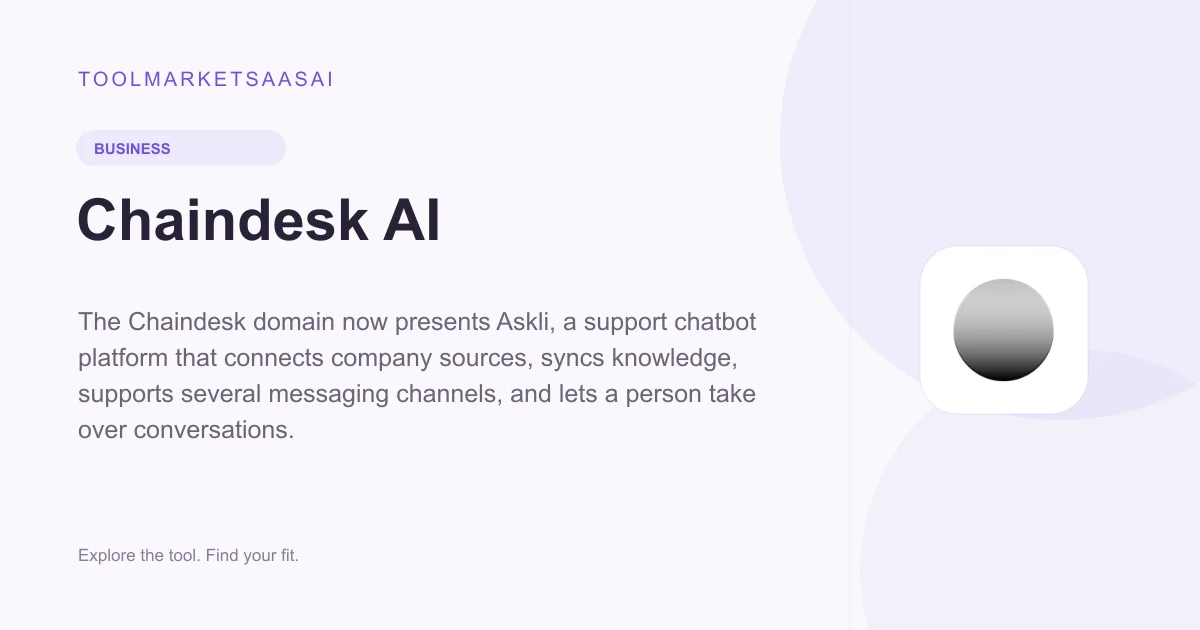 Editorial illustration for Chaindesk AI