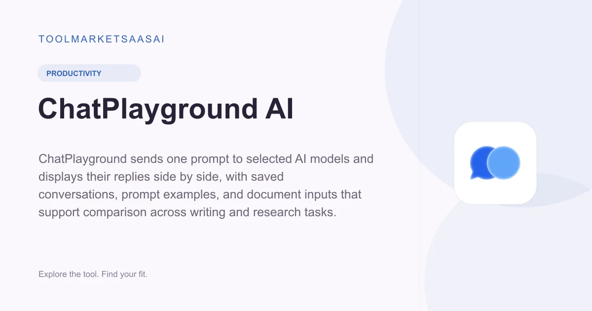 Editorial illustration for ChatPlayground AI