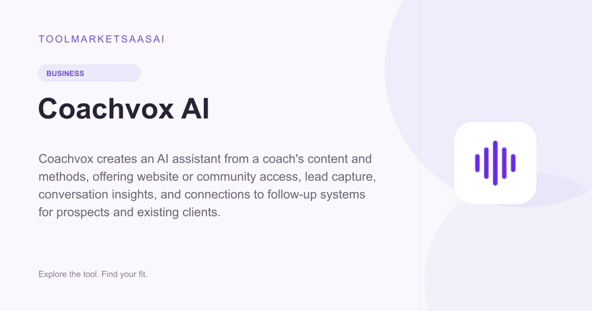 Editorial illustration for Coachvox AI