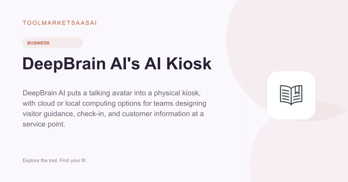 Editorial illustration for DeepBrain AI's AI Kiosk