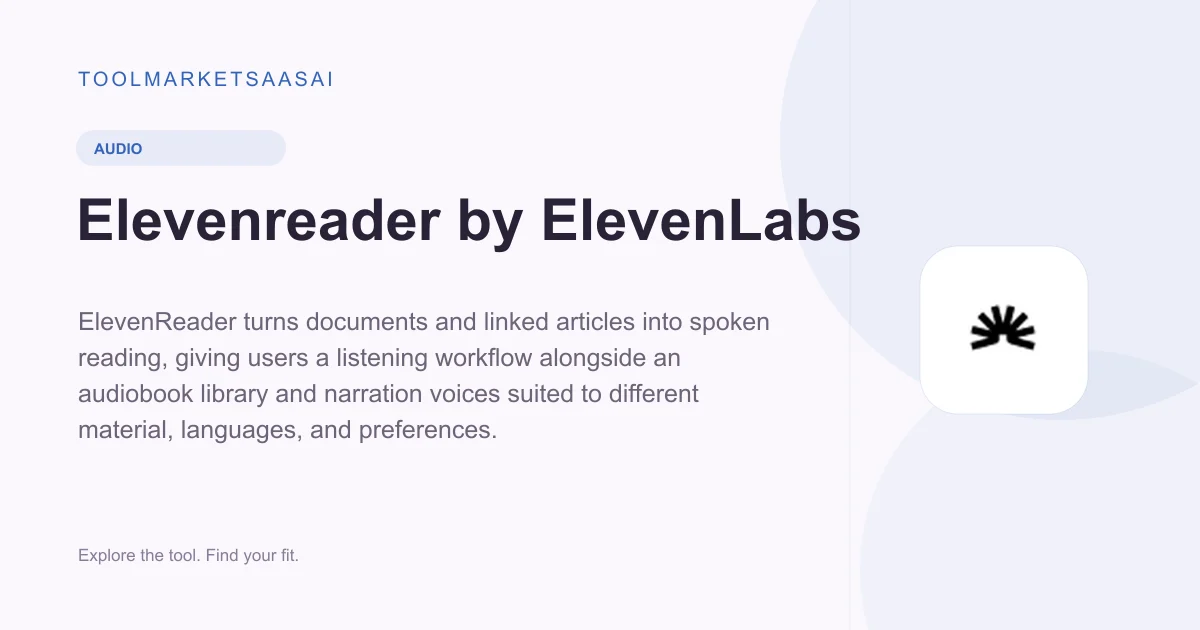 Editorial illustration for Elevenreader by ElevenLabs