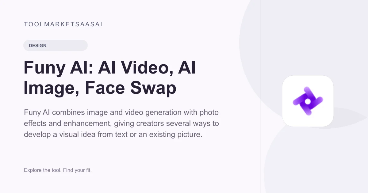 Editorial illustration for Funy AI: AI Video, AI Image, Face Swap
