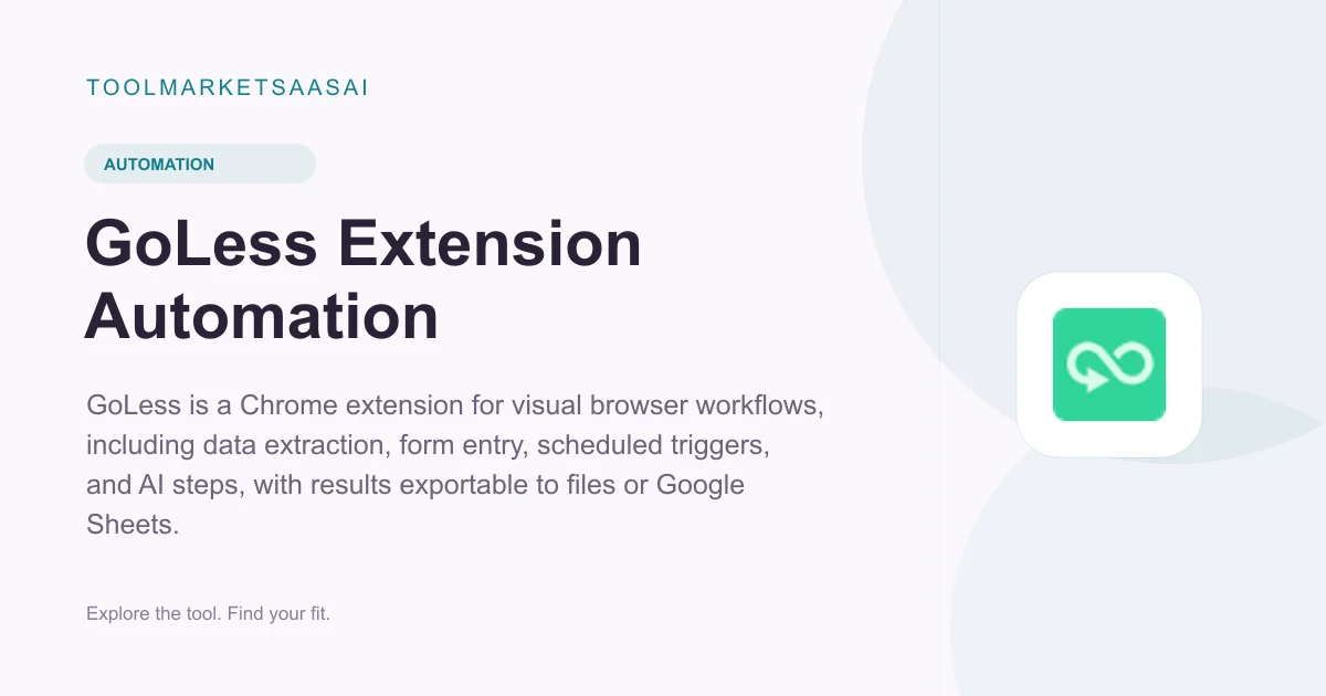 Editorial illustration for GoLess Extension Automation