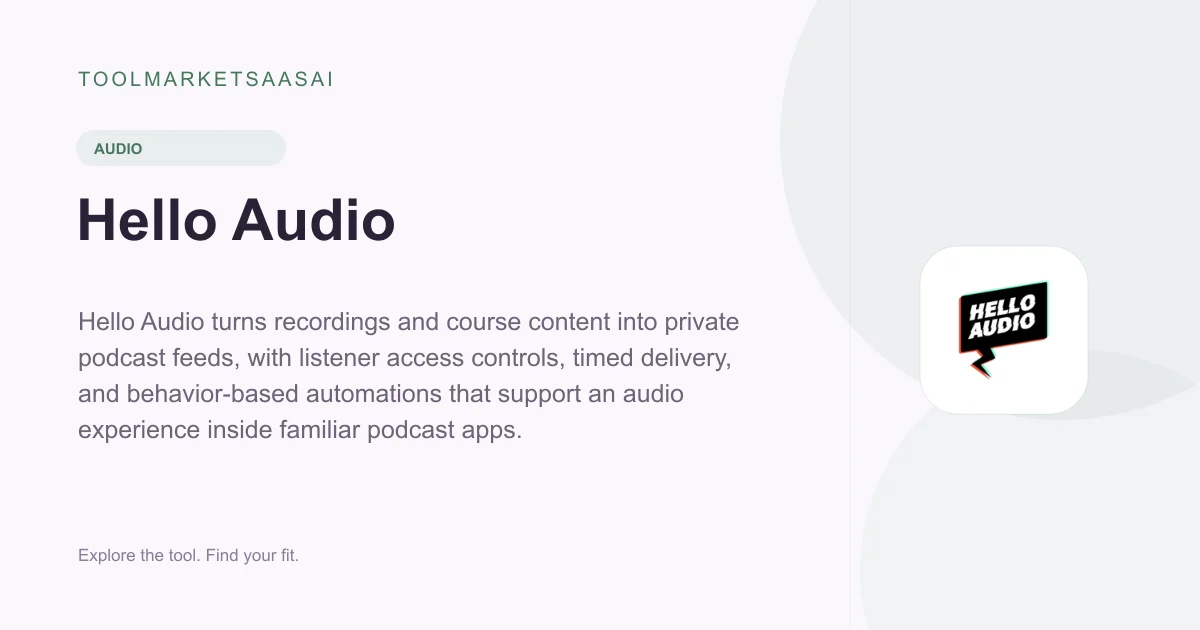 Editorial illustration for Hello Audio