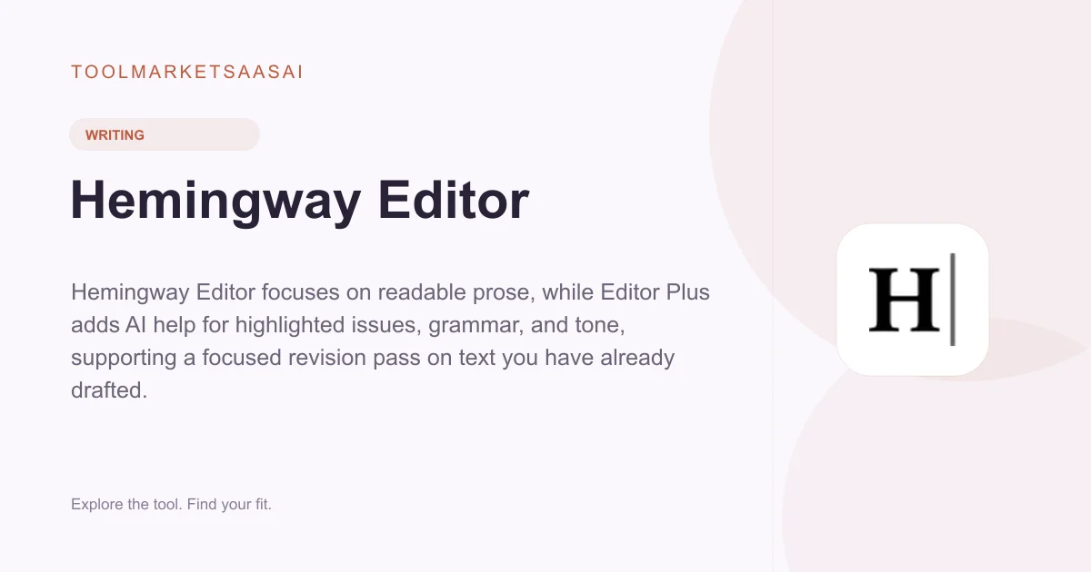 Editorial illustration for Hemingway Editor