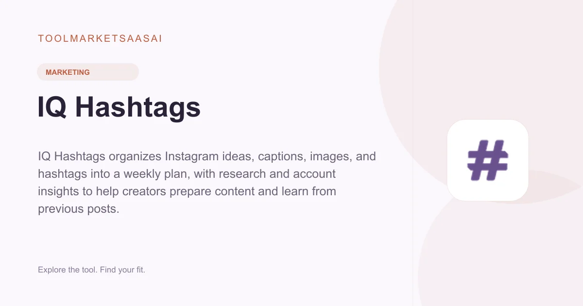 Editorial illustration for IQ Hashtags