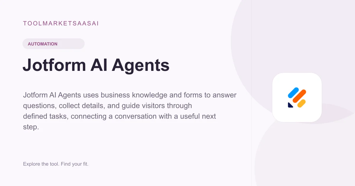 Editorial illustration for Jotform AI Agents