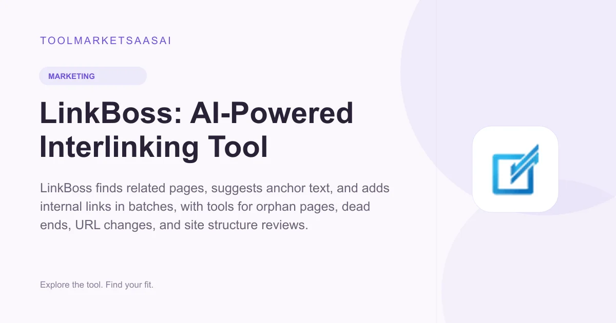 Editorial illustration for LinkBoss: AI-Powered Interlinking Tool