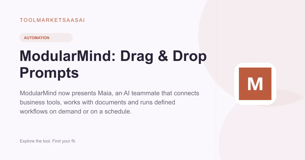 Editorial illustration for ModularMind: Drag & Drop Prompts