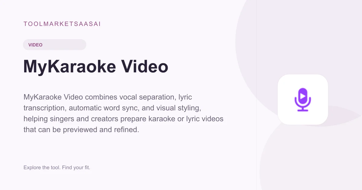 Editorial illustration for MyKaraoke Video