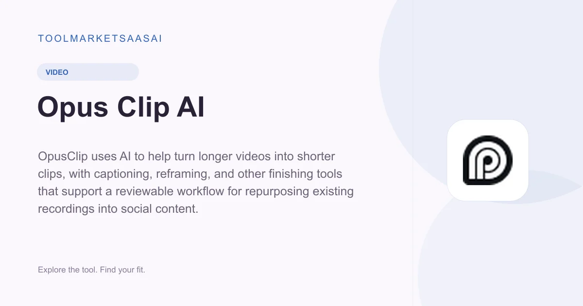 Editorial illustration for Opus Clip AI
