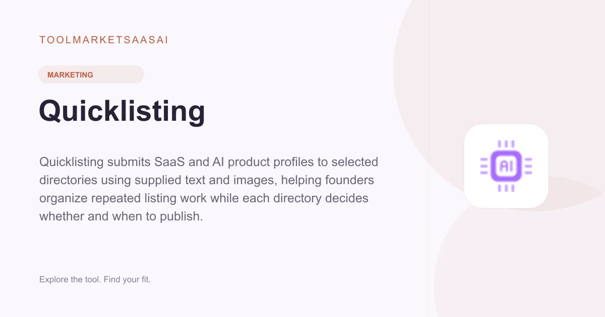 Editorial illustration for Quicklisting