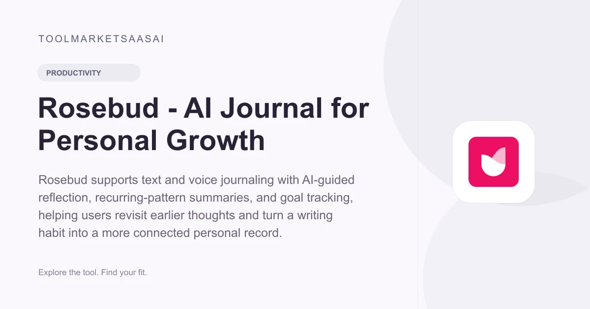 Editorial illustration for Rosebud - AI Journal for Personal Growth