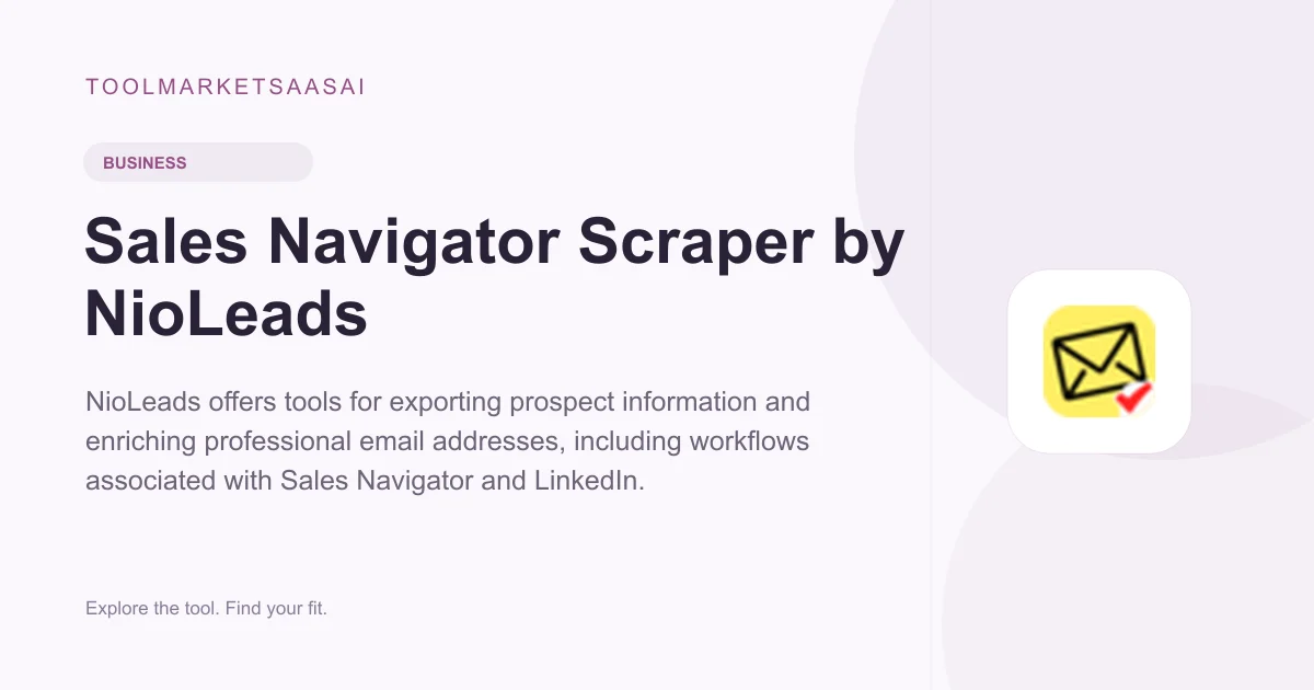 Editorial illustration for Sales Navigator Scraper by NioLeads