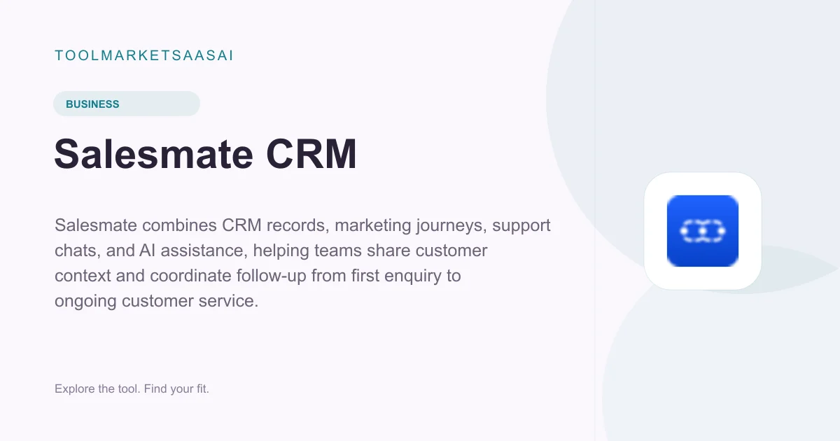 Editorial illustration for Salesmate CRM