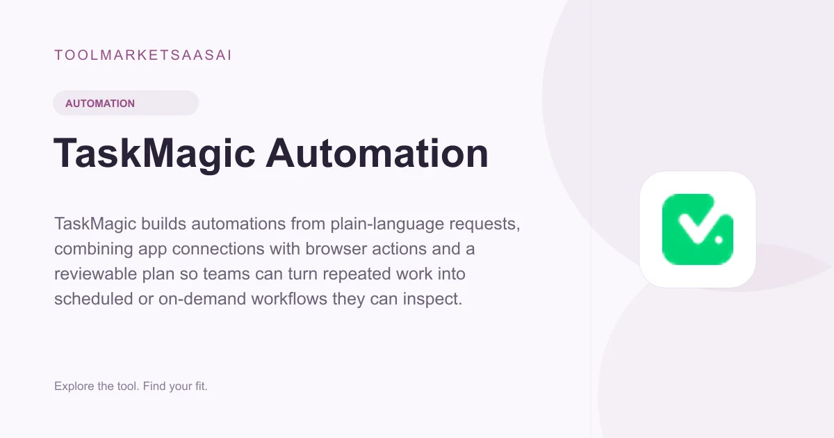 Editorial illustration for TaskMagic Automation