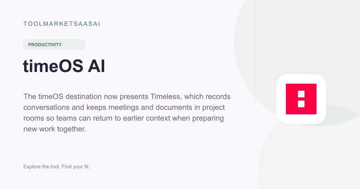 Editorial illustration for timeOS AI