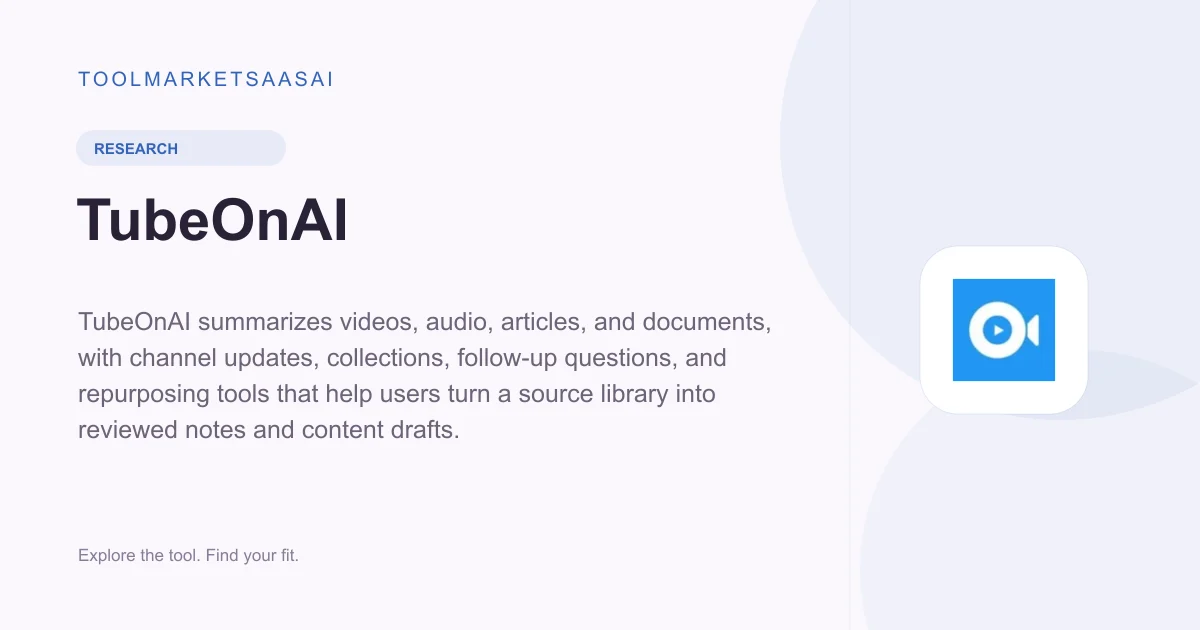 Editorial illustration for TubeOnAI