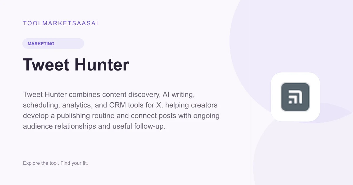 Editorial illustration for Tweet Hunter