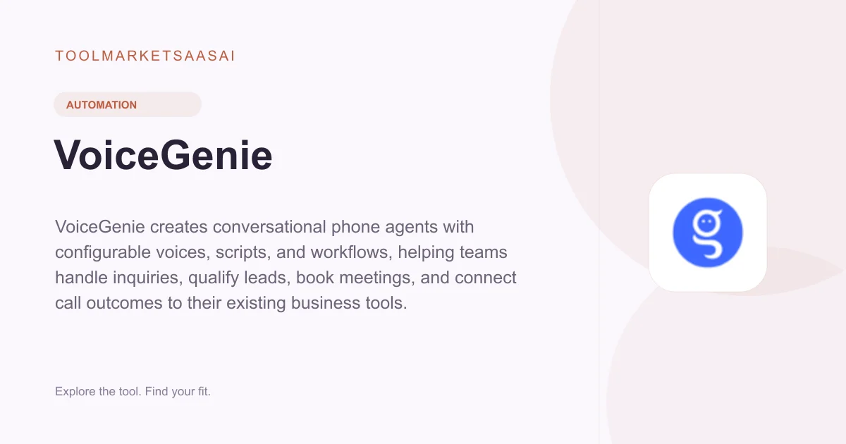 Editorial illustration for VoiceGenie